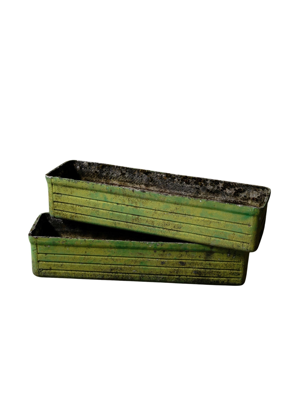 Ribbed Midcentury French Planters