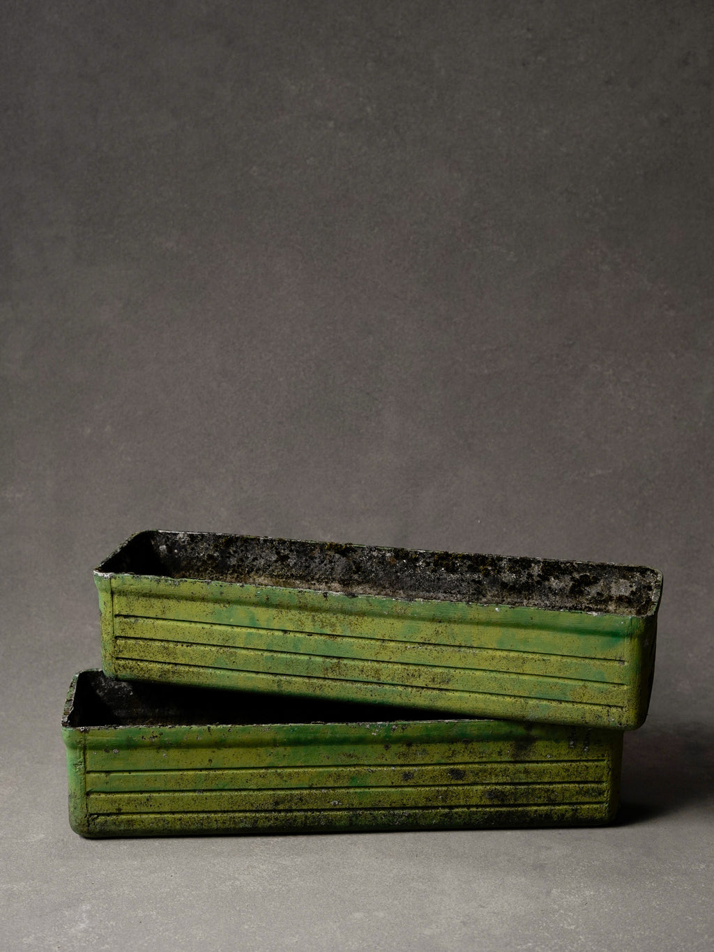 Ribbed Midcentury French Planters