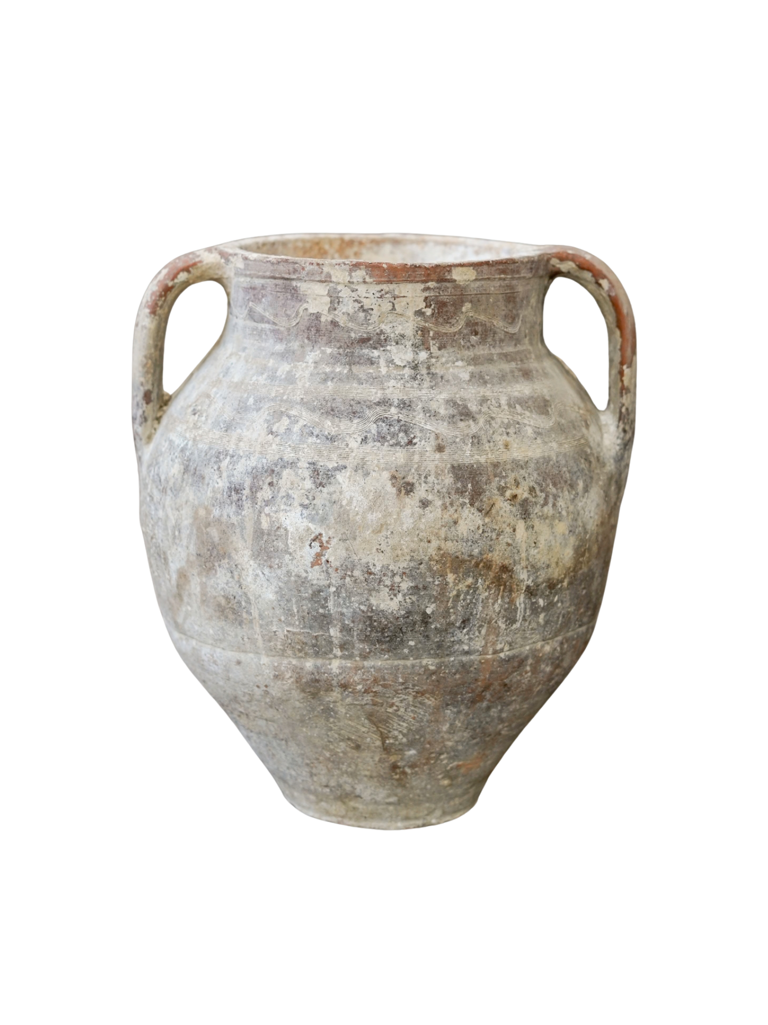 Intricate Scored Antique Turkish Vase
